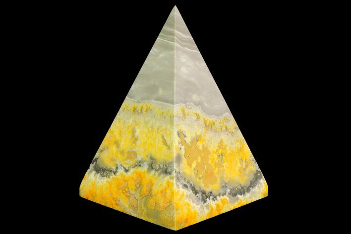 Polished Bumblebee Jasper Pyramid - Indonesia #115003